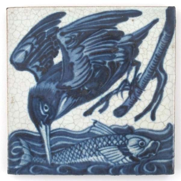 New Record Price for William De Morgan tile Image