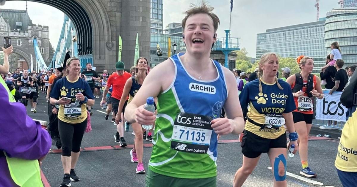 Archie Rendell Running for a cause, London 2025 Marathon | Woolley and Wallis